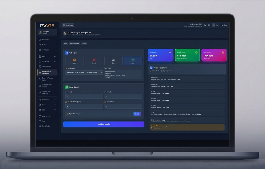 Konstrüksiyon Hesaplama